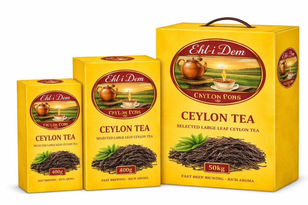 Ehli Dem Sarı Seri Seylan Çayı — 400g, 800g ve 50kg paket